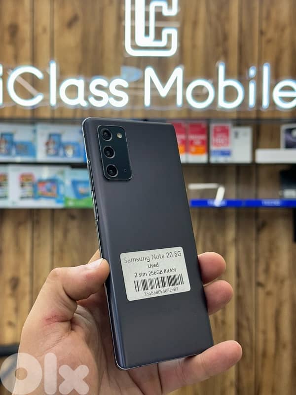 samsung Note 20 5G 256Gb 8Ram 2sim arabic 0