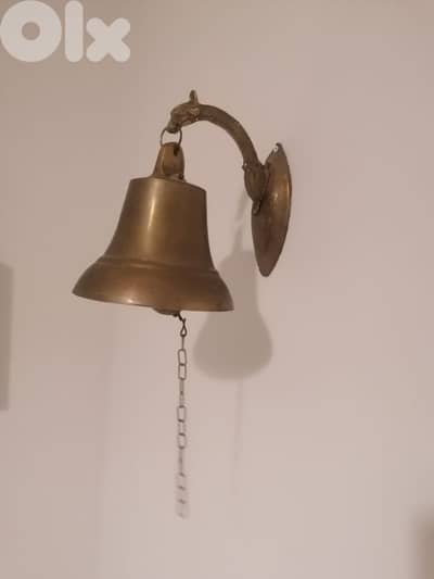 جرس نحاس اصلي مع ستاند