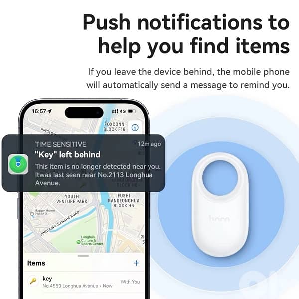 Hoco E94 Mini Smart GPS Tracker Tag for iOS Apple Find My APP 1