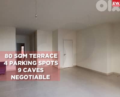 170 sqm Apartment with 80 sqm Terraces, zouk mosbeh REF#EW128181