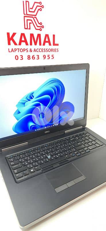laptop dell workstation / cor i7-7820HQ /vga 8gb dedicated 3