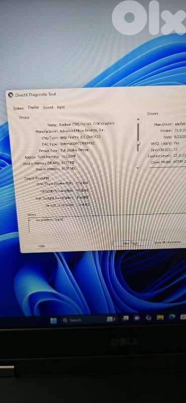 laptop dell workstation / cor i7-7820HQ /vga 8gb dedicated 8