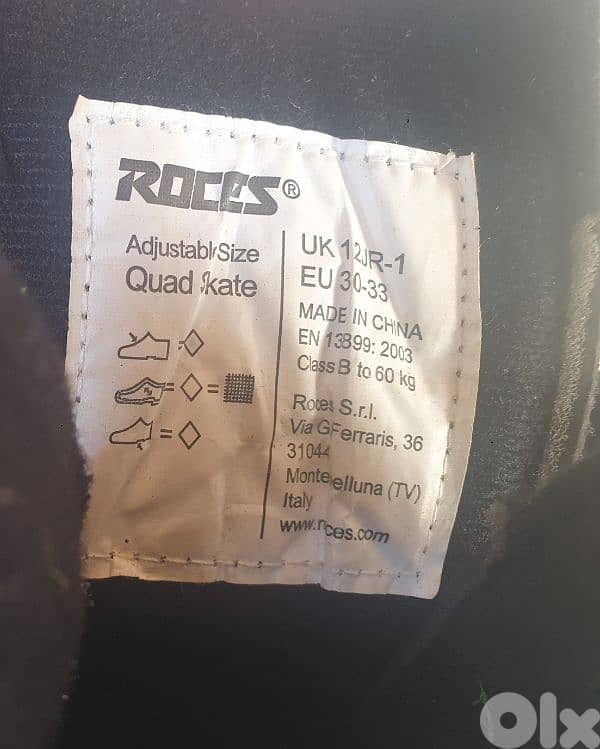 Roces Adjustable Kids Roller Skate - Size 30-33 8