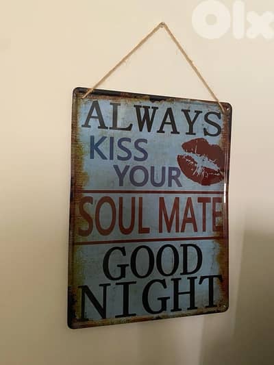 metal wall sign