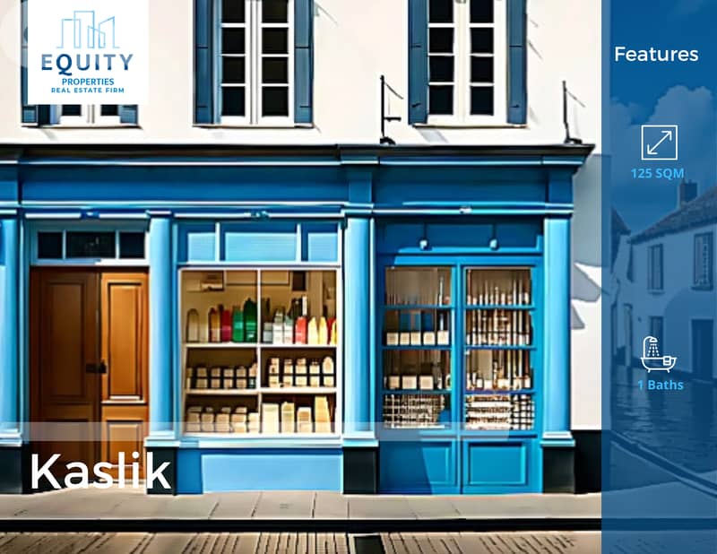 125 SQM Shop For Rent In Kaslik Prime Location #RK222558 0