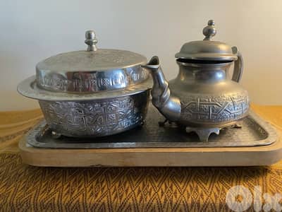 metal tea set