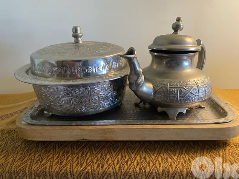 metal tea set 0