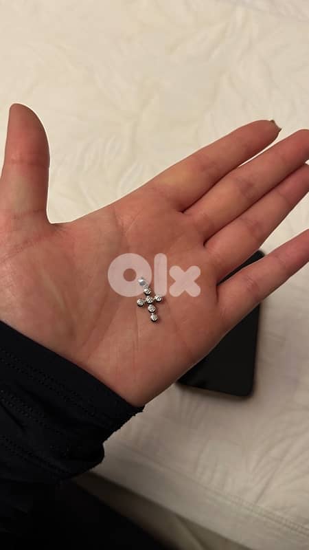 Diamond cross gold 18k 2