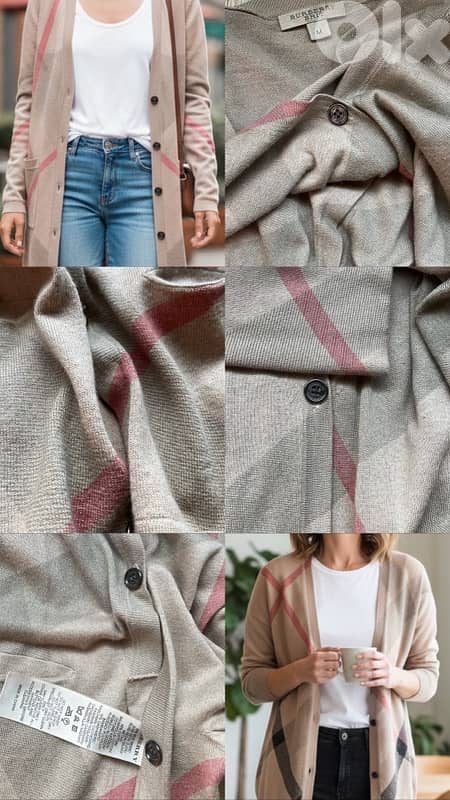 BURBERRY CASHMERE CARDIGAN 5