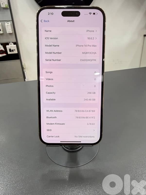 IPHONE 14 PROMAX 256GB USED 2