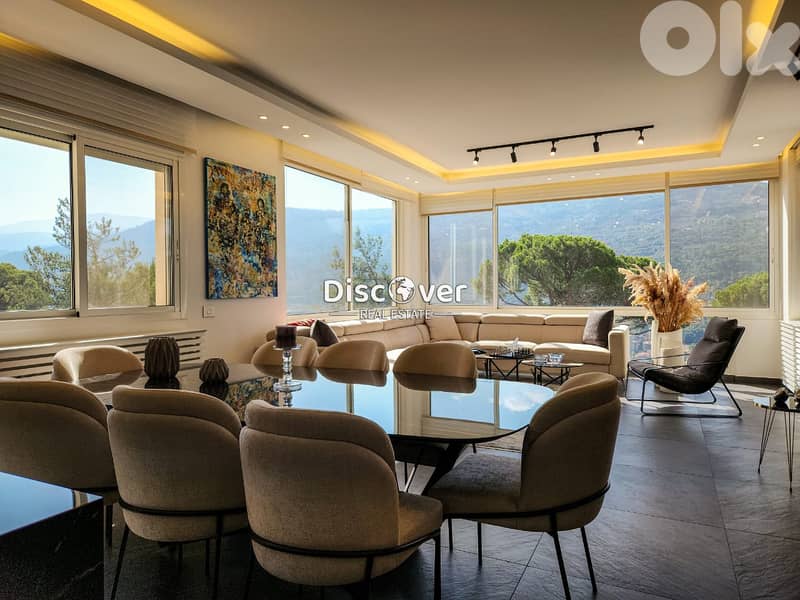 Luxurious Fully Furnished Duplex With gadren for Sale in Baabdat 0