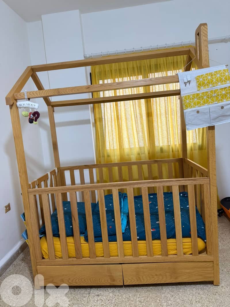 تخت خشب سنديان   oak wood bed 0