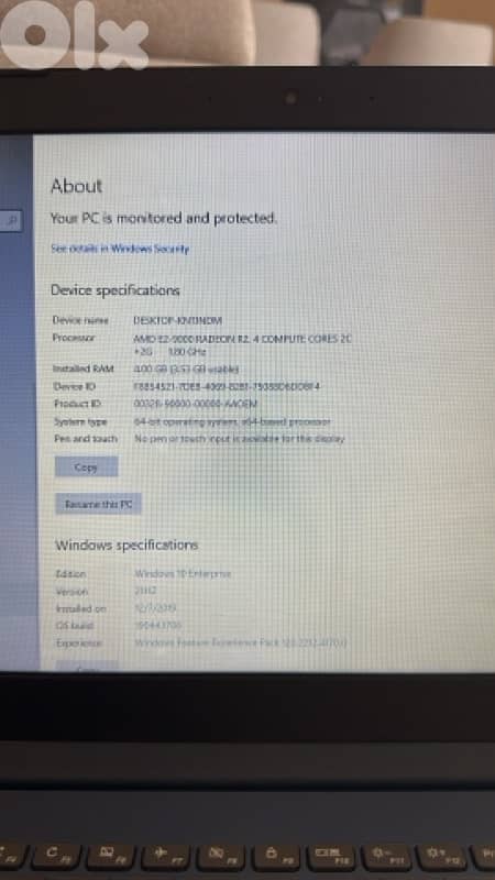 Laptop Blue Lenovo 1