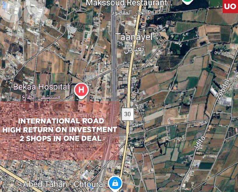 332 m² shops, incredible investment opportunity, taanayel REF#UO128220 0