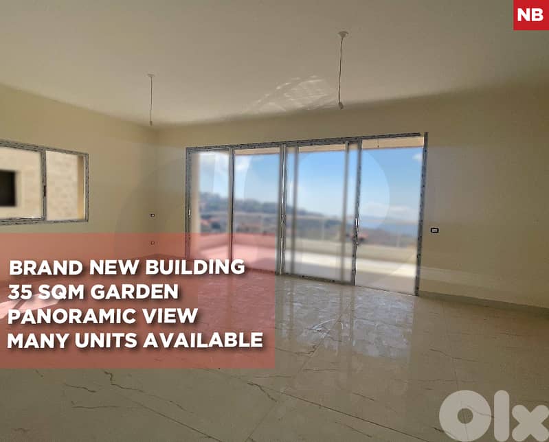 Brand New Building 35 sqm Garden- Bhamdoun REF#OK128218 0