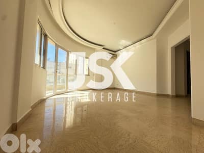 L19613 - Bright Apartment with Open View For Rent in Ain El Mreisseh