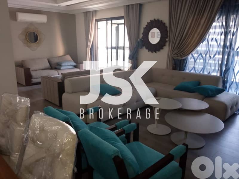 L19621 - Furnished 3-Bedroom Apartment For Rent in Sanayeh, Beirut 0