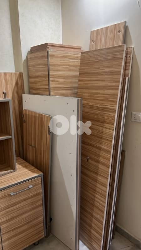 Modern Wood Office Furniture Set – Cabinets, Shelves & Panels 5