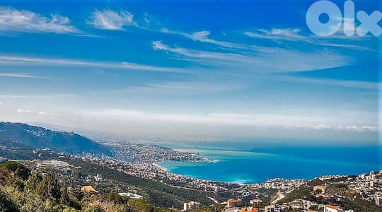 25,000 SQM Land in Kfour with Outstanding Sea & Mountains View