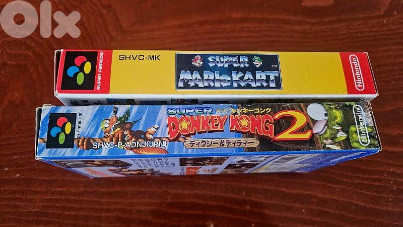Super Mario Kart and Super Donkey Kong 2 for Nintendo Super Famicom 1