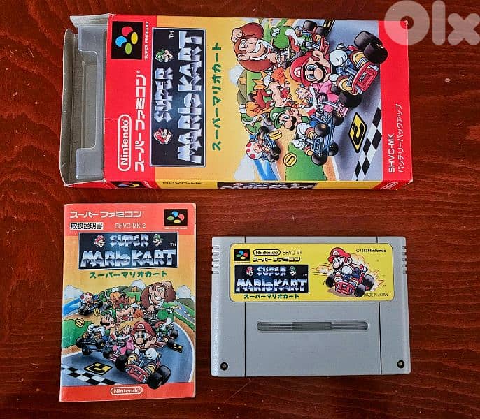 Super Mario Kart and Super Donkey Kong 2 for Nintendo Super Famicom 2