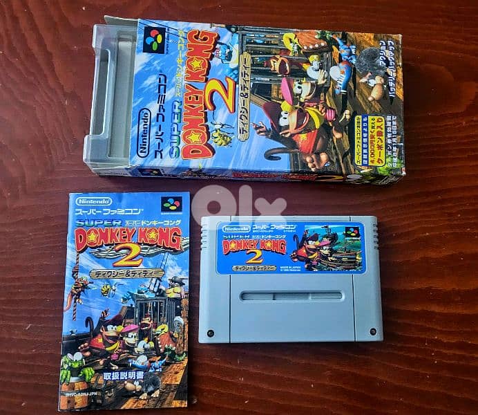 Super Mario Kart and Super Donkey Kong 2 for Nintendo Super Famicom 3