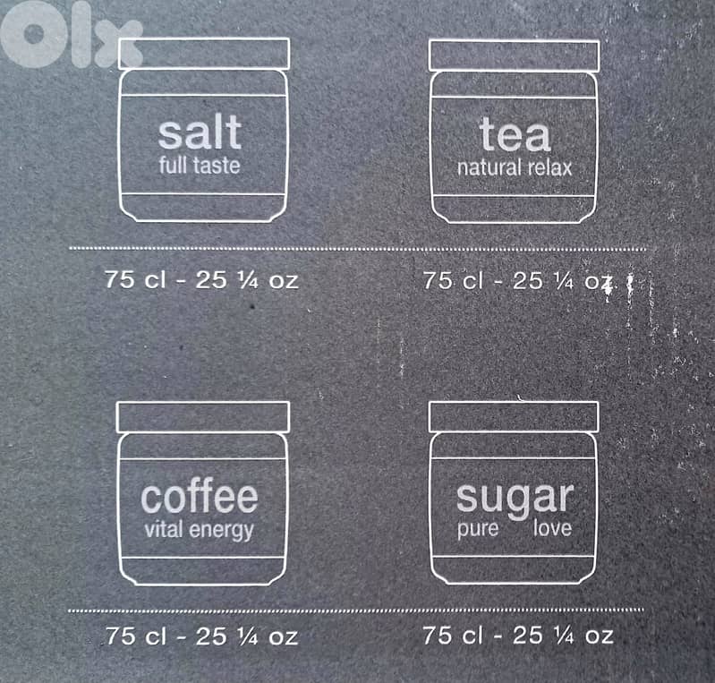 Bormioli Rocco “Giara Natural” Glass Jar Set – 4 pieces (Made in Italy 3