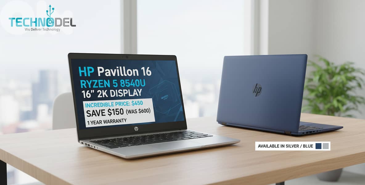 HP PAVILION RYZEN 5/8GB/1TB/2K/RADEON 0