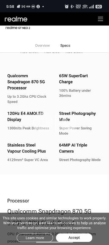 Realme GT Neo 2 24(12+12)/256 GB 1