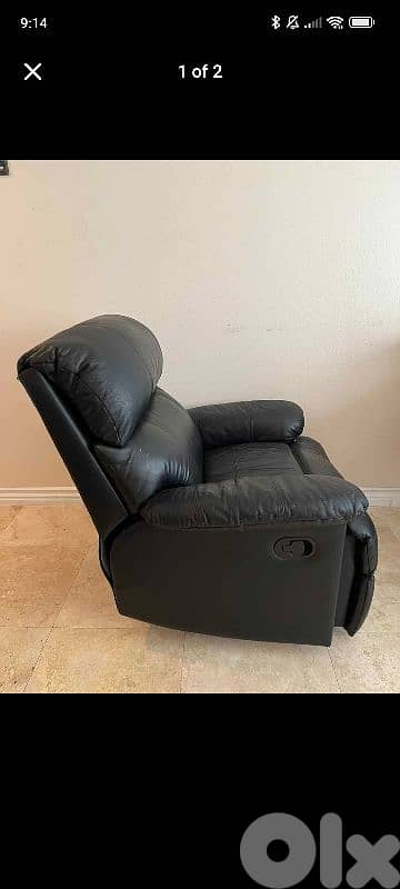 Leather recliner for urgent sale 0