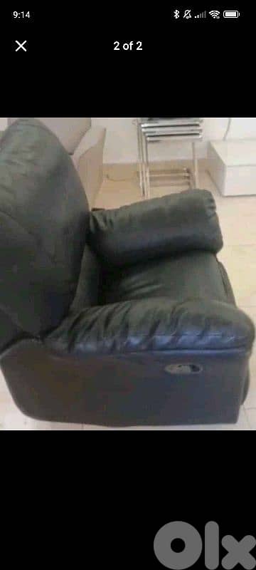 Leather recliner for urgent sale 1