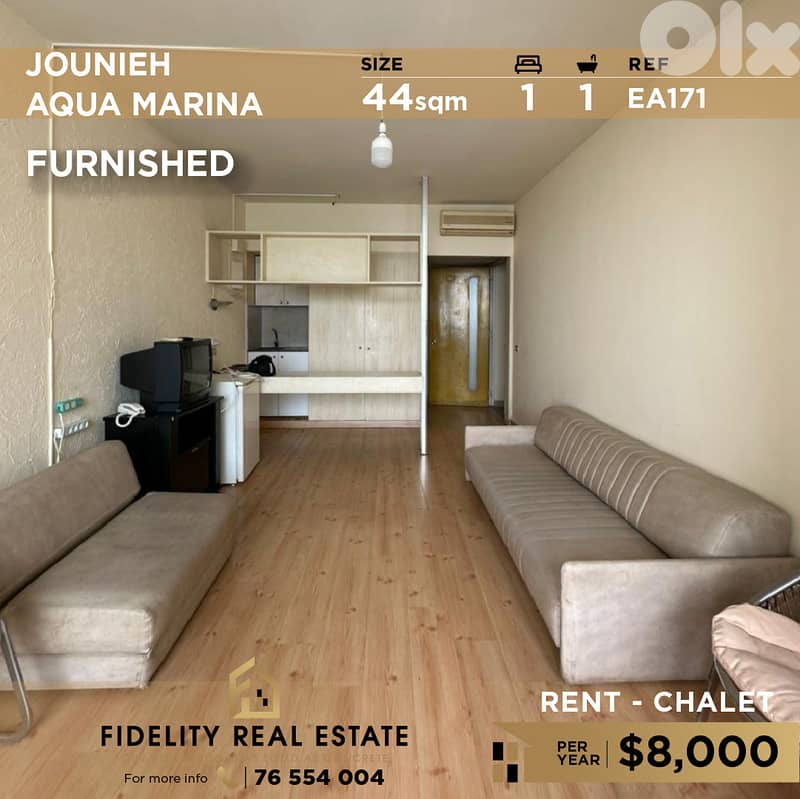 Chalet for rent in Aqua Marina EA171 شاليه  للإيجار في أكوا مارينا 0