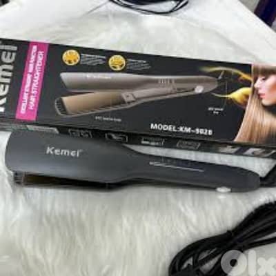 new kemei hair straightener top quality ceramic hair straightener