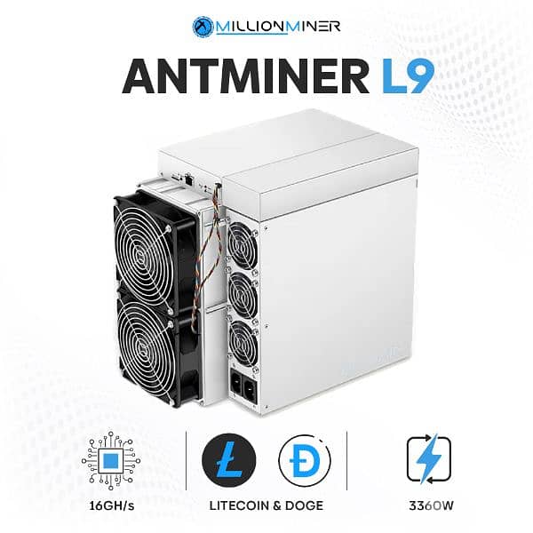 Antminer L9 (16 GH/s) - Hosted & Earning-Ready in UAE Mining Farm 1
