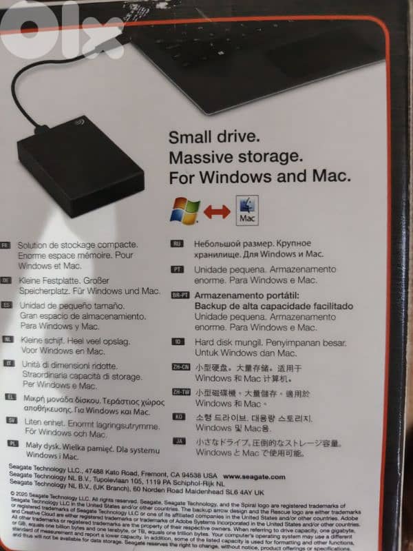 One touch portable drive 4terra 1