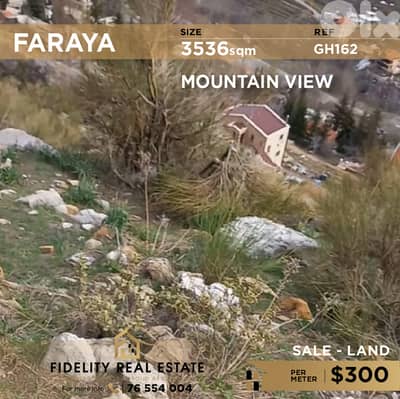 Land for sale in Faraya GH162 أرض للبيع في فاريا