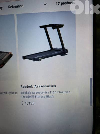 Reebok FloatRide treadmill one year old barely used (as New)