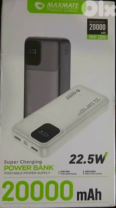 Maxmate 20,000mAh Super Fast Charging Power Bank 22.5W