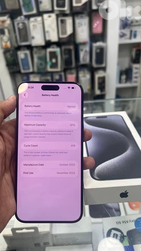 15 pro max 256g dark bleu like new still water resistant 2