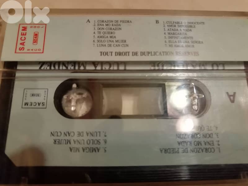 Lucía Méndez best of unofficial cassette release 1