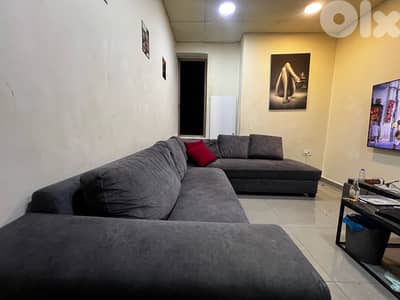 L Shaped Sofa For Sale - Grey and Red design