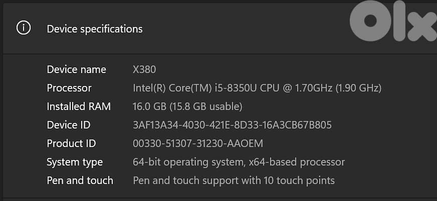 Lenovo Yoga X380 2-in-1 (16GB RAM, 500GB) 3