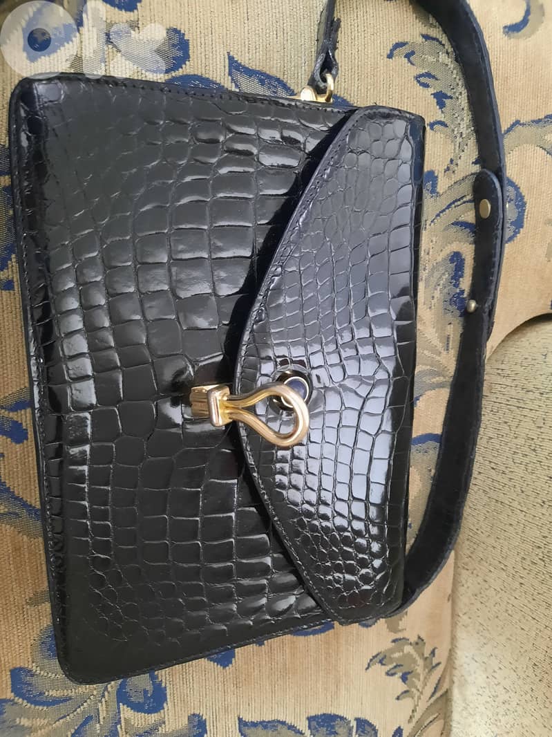 Original Gucci Real Leather (Crocodile) Lady Bag 1