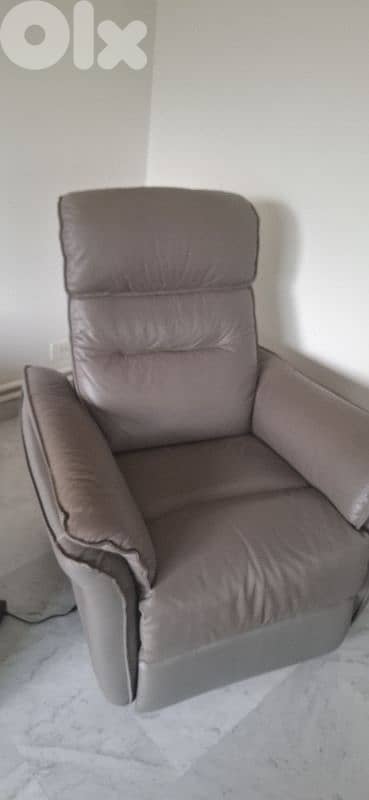 Sofa electric real leather 1