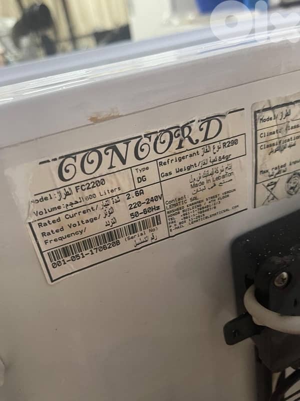 freezer Concord 2 doors 3