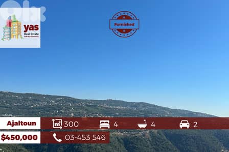 Ajaltoun 300m2 | Furnished Flat | Panoramic View | High End | TO/EN