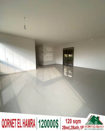 120 sqm Apartment For Sale in Qornet El Hamra (قرنة الحمراء) + View