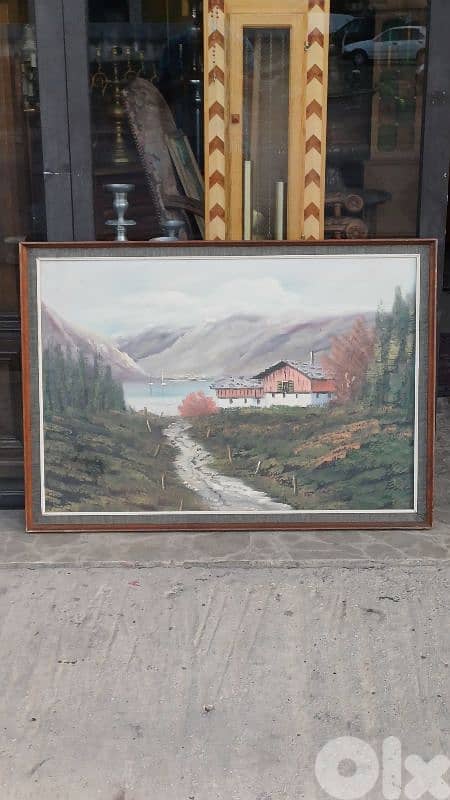 لوحة رسم زيتي اوروبية 1