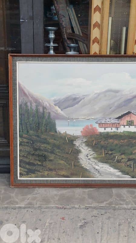 لوحة رسم زيتي اوروبية 4