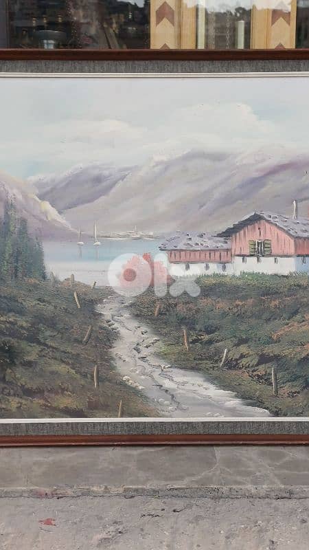 لوحة رسم زيتي اوروبية 6